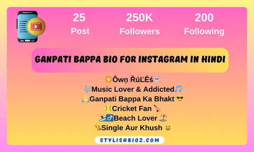 Ganpati bappa bio for instagram in hindi