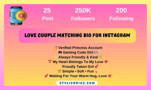 Love couple matching bio for instagram