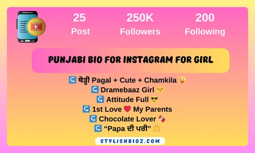 Punjabi bio for instagram for girl