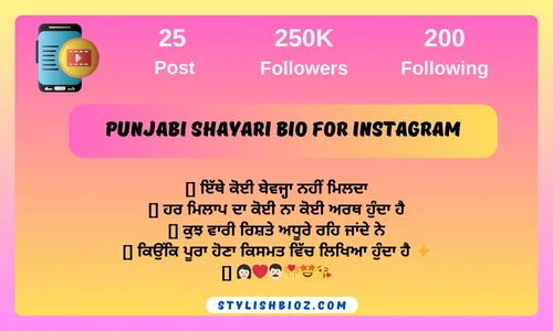 Punjabi shayari bio for instagram