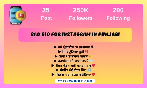 Sad bio for instagram in punjabi