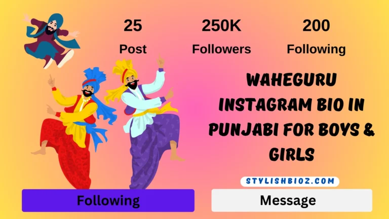 Waheguru Instagram Bio In Punjabi For Boys & Girls