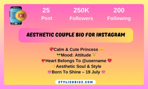 aesthetic couple bio for instagram