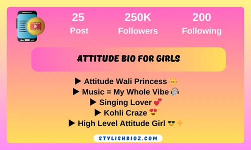 attitude bio for girls