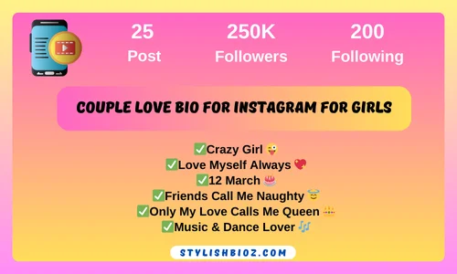 couple love bio for instagram for girls