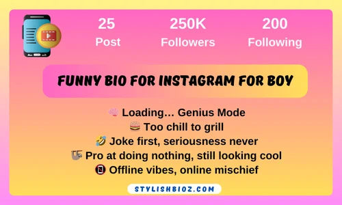 799+ Best Funny Bio For Instagram | अनोखे मज़ेदार बायो आइडिया funny bio for instagram for boy