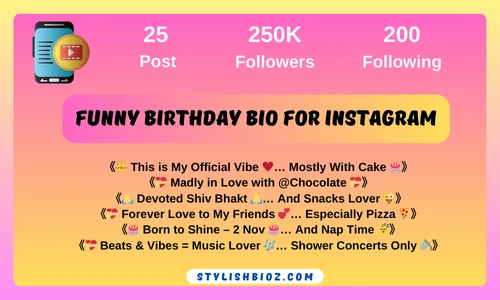 799+ Best Funny Bio For Instagram | अनोखे मज़ेदार बायो आइडिया funny birthday bio for instagram