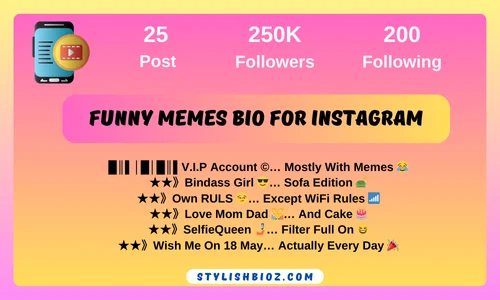 799+ Best Funny Bio For Instagram | अनोखे मज़ेदार बायो आइडिया funny memes bio for instagram