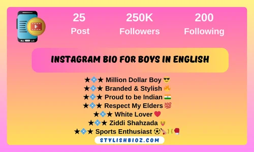 instagram bio for boys in english