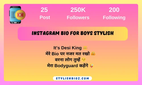 instagram bio for boys stylish