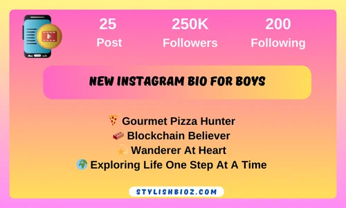 new instagram bio for boys