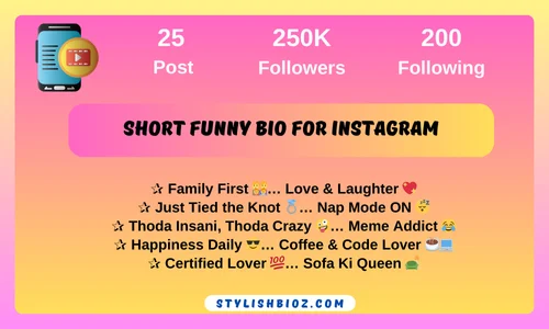 799+ Best Funny Bio For Instagram | अनोखे मज़ेदार बायो आइडिया short funny bio for instagram