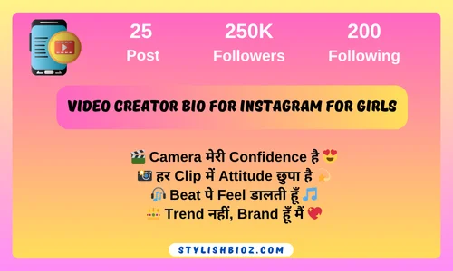 Video Creator Bio for Instagram: 400+ Stylish, Funny & Professional Bios for Boys & Girls video creator bio for instagram for girls