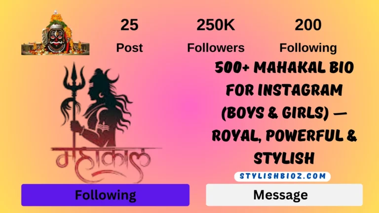 Mahakal Bio For Instagram