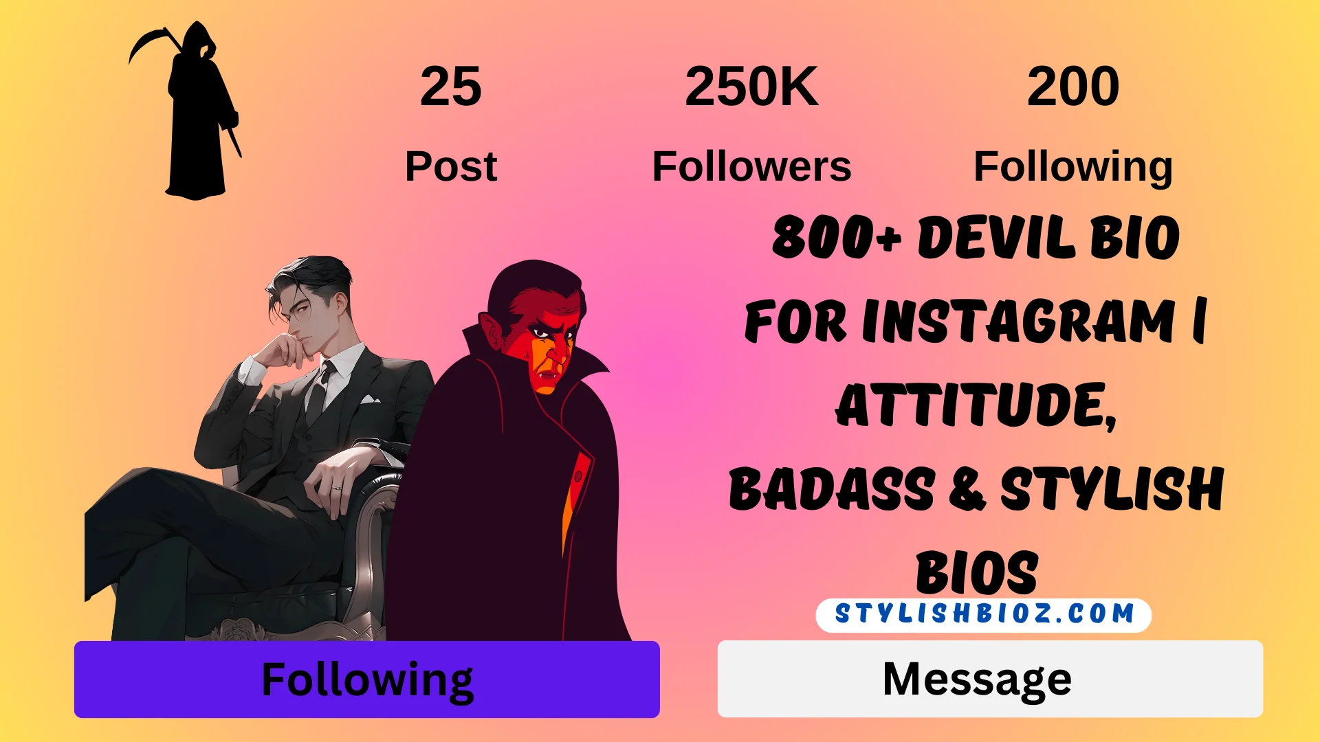 Devil Bio For Instagram