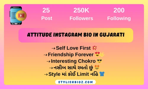 Attitude Instagram Bio in Gujarati