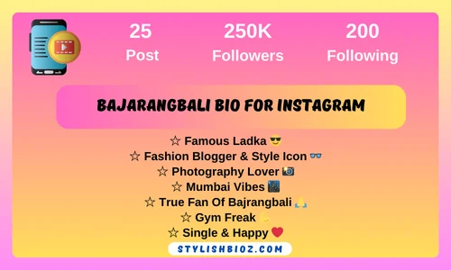 Bajarangbali Bio For Instagram