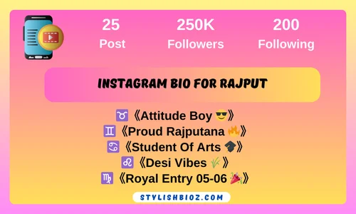 Instagram Bio For Rajput