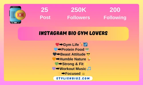 390+ New Instagram Bio Gym Lovers 2026 | Fitness, Attitude & Gym Motivation Lines bio Instagram Bio Gym Lovers
