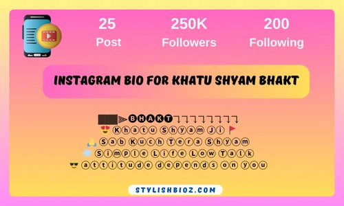 750+ New Khatu Shyam Bio For Instagram (2026) | Bhakti, Devotional Lines Instagram bio for khatu shyam bhakt