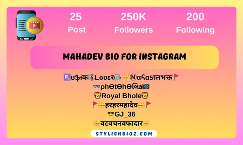 Mahadev Bio For Instagram