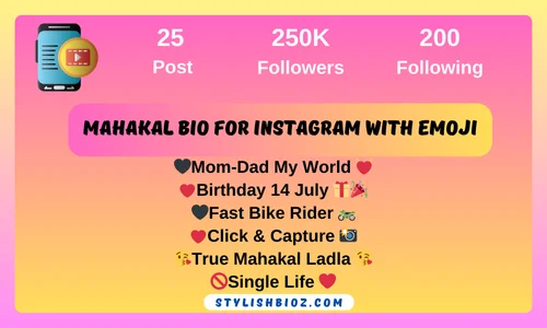 Mahakal Bio For Instagram With Emoji