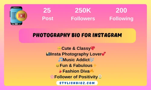 Photography Bio For Instagram