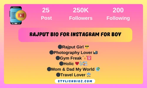 Rajput bio for instagram for boy