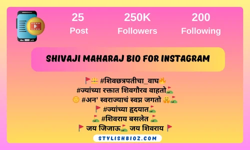 Shivaji Maharaj Bio For Instagram