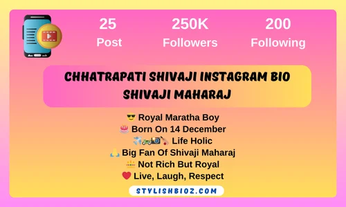 chhatrapati shivaji instagram bio shivaji maharaj