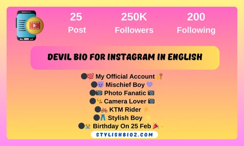 devil bio for instagram in english