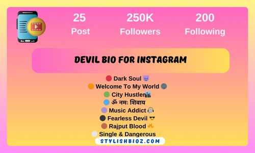 devil bio for instagram