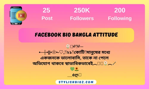 facebook bio bangla attitude