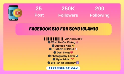 facebook bio for boys islamic