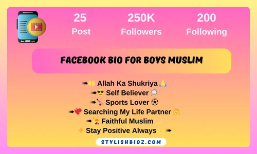 facebook bio for boys muslim