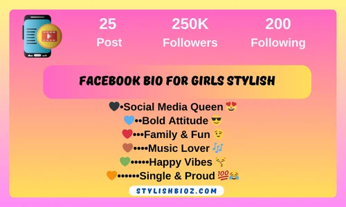 facebook bio for girls stylish