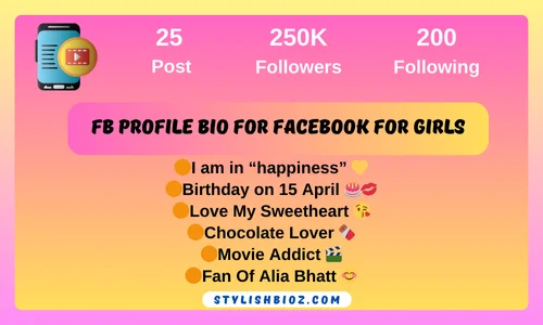 fb profile bio for facebook for girls