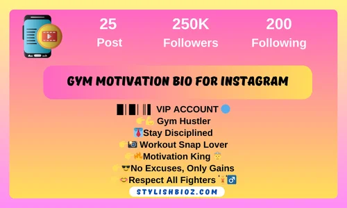 390+ New Instagram Bio Gym Lovers 2026 | Fitness, Attitude & Gym Motivation Lines bio gym motivation bio for instagram