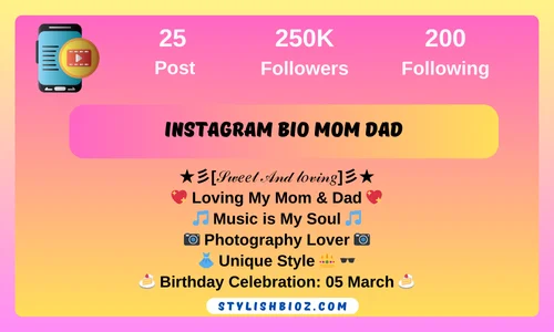 instagram bio mom dad