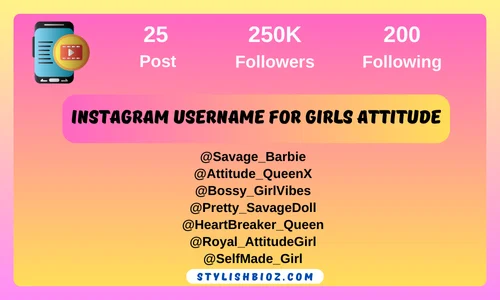 instagram username for girls attitude