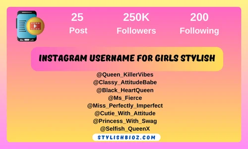 instagram username for girls stylish