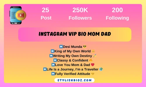 instagram vip bio mom dad