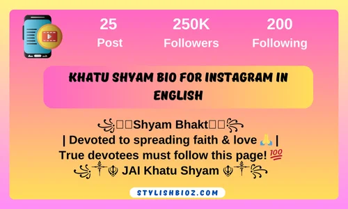 750+ New Khatu Shyam Bio For Instagram (2026) | Bhakti, Devotional Lines khatu shyam bio for instagram in english