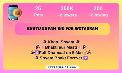 750+ New Khatu Shyam Bio For Instagram (2026) | Bhakti, Devotional Lines khatu shyam bio for instagram