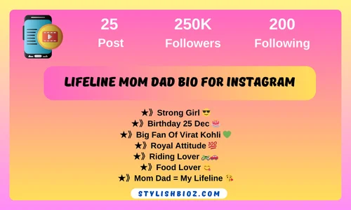 lifeline mom dad bio for instagram