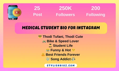 medical student bio for instagram