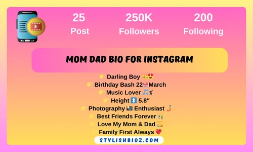 mom dad bio for instagram