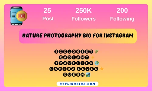nature photography bio for instagram