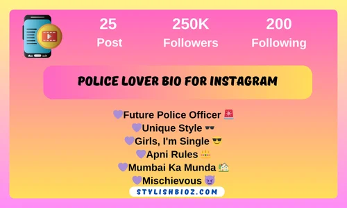 570+ Best Indian Police Bio for Instagram | Desi Attitude & Hindi Police Quotes police lover bio for instagram