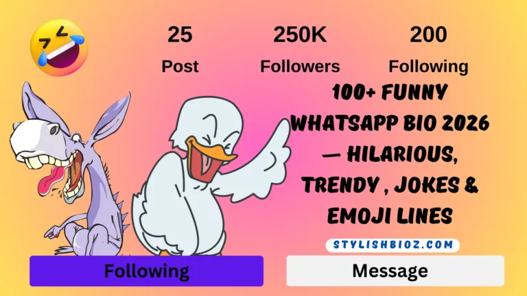 Funny WhatsApp Bio 2026